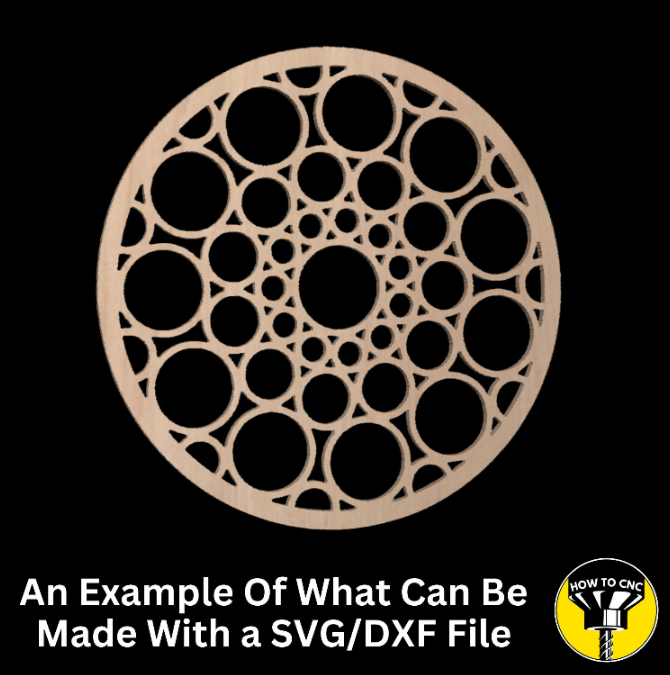 Round Mirror Frame SVG File, CNC Router Mirror Frame File, Mirror Frame File (Digital Download)