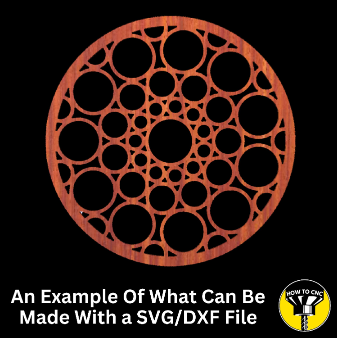 Round Mirror Frame SVG File, CNC Router Mirror Frame File, Mirror Frame File (Digital Download)