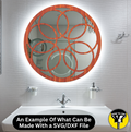 Round Mirror Frame SVG File, CNC Router Mirror Frame File, Mirror Frame File (Digital Download)