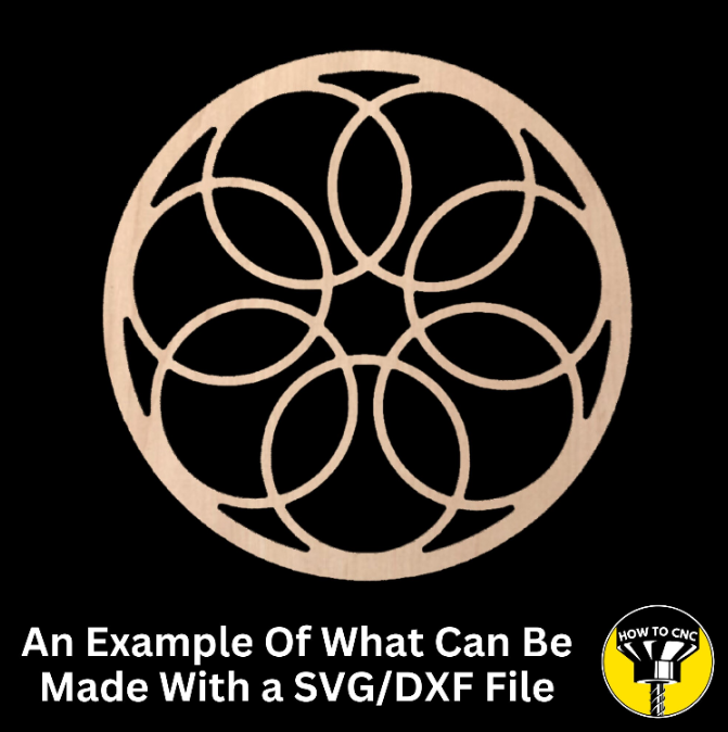 Round Mirror Frame SVG File, CNC Router Mirror Frame File, Mirror Frame File (Digital Download)