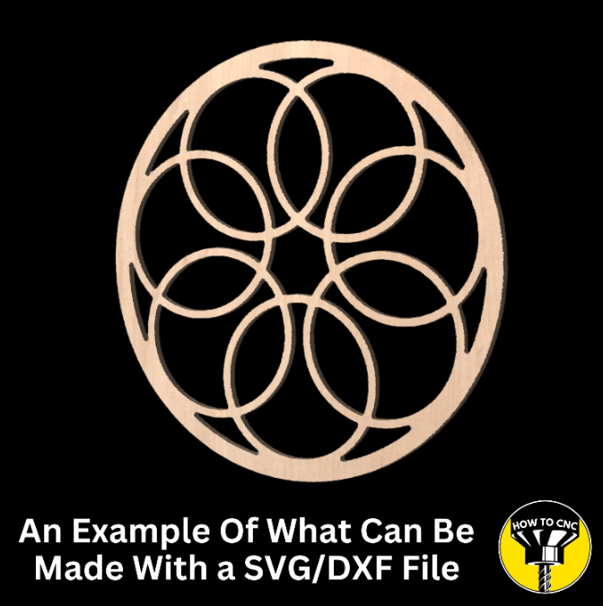 Round Mirror Frame SVG File, CNC Router Mirror Frame File, Mirror Frame File (Digital Download)