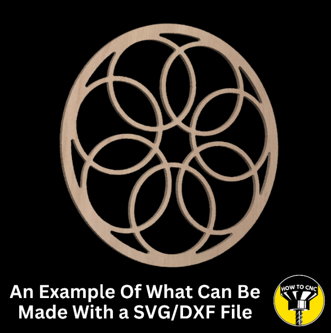 Round Mirror Frame SVG File, CNC Router Mirror Frame File, Mirror Frame File (Digital Download)