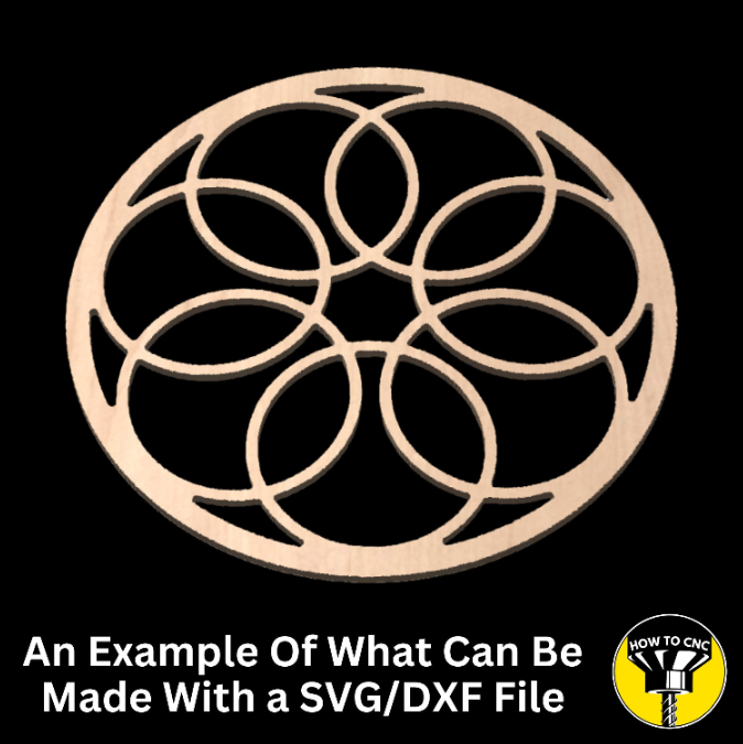 Round Mirror Frame SVG File, CNC Router Mirror Frame File, Mirror Frame File (Digital Download)