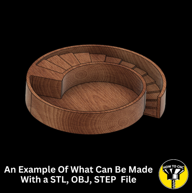 CNC Router Plant Holder STL File, CNC Planter File (Digital Model)