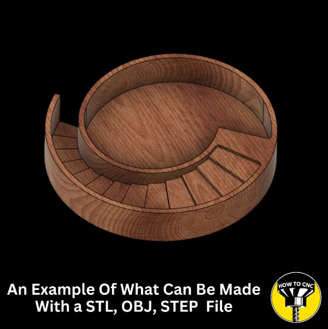 CNC Router Plant Holder STL File, CNC Planter File (Digital Model)