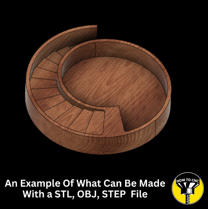 CNC Router Plant Holder STL File, CNC Planter File (Digital Model)