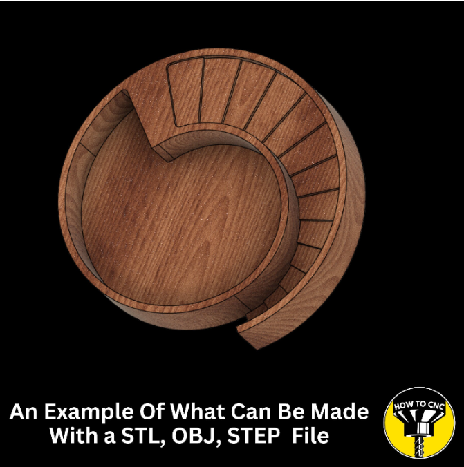 CNC Router Plant Holder STL File, CNC Planter File (Digital Model)