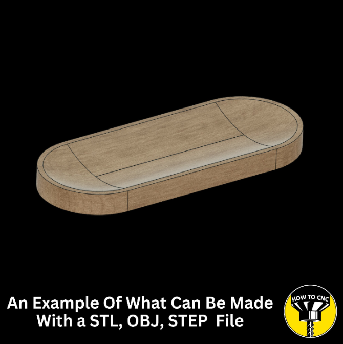 Catchall Tray STL File  For CNC Routers, Catchall Tray 3D STL File, Catchall Tray CNC File For Wood