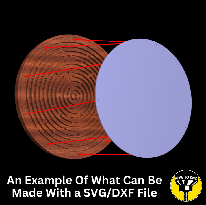 CNC Router Maze SVG File, Handheld Wooden Puzzle SVG File, CNC Maze File (Digital Download)