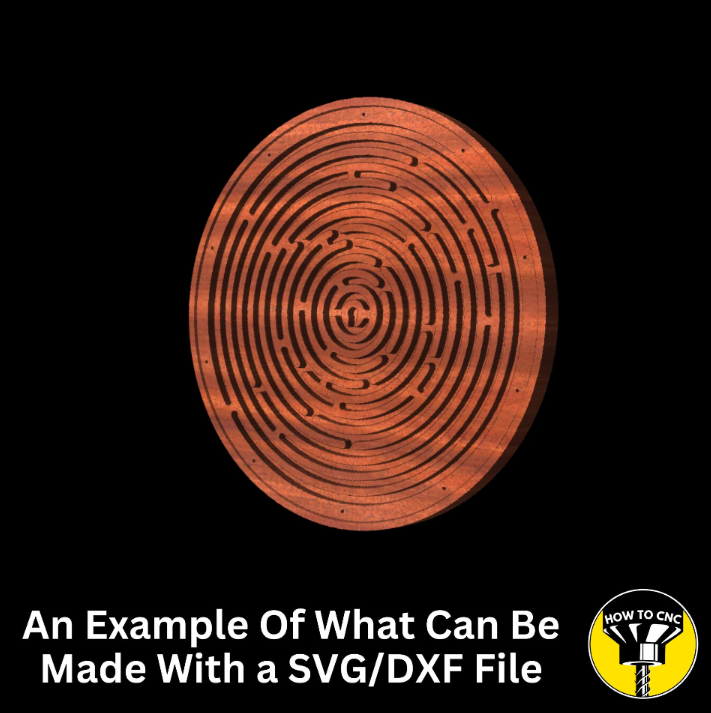 CNC Router Maze SVG File, Handheld Wooden Puzzle SVG File, CNC Maze File (Digital Download)