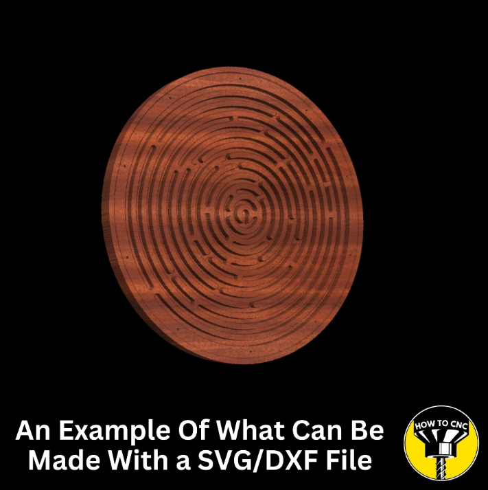 CNC Router Maze SVG File, Handheld Wooden Puzzle SVG File, CNC Maze File (Digital Download)