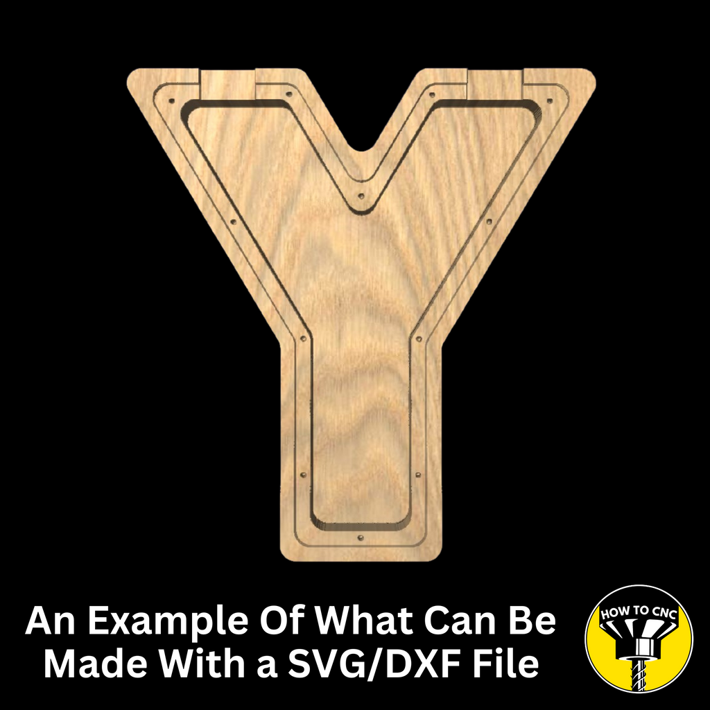 Letter Y Money Box SVG File for CNC Router, Alphabet Money Box CNC SVG, Money Box Router File, (Digital Download)
