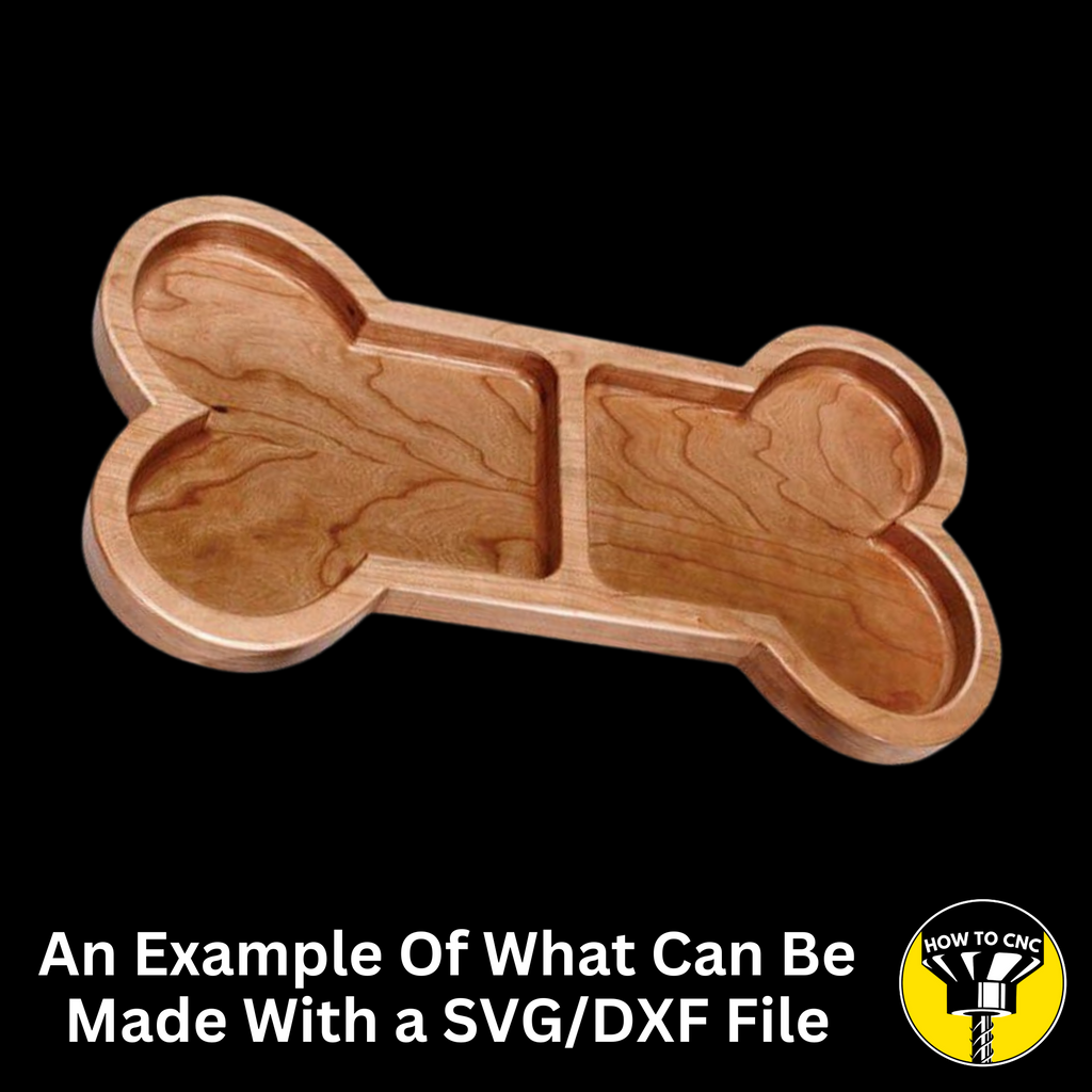 Dog Bone Bowl SVG File, Pet Bowl Router File, CNC Dog Bowl File (Digital Download)