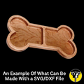 Dog Bone Bowl SVG File, Pet Bowl Router File, CNC Dog Bowl File (Digital Download)