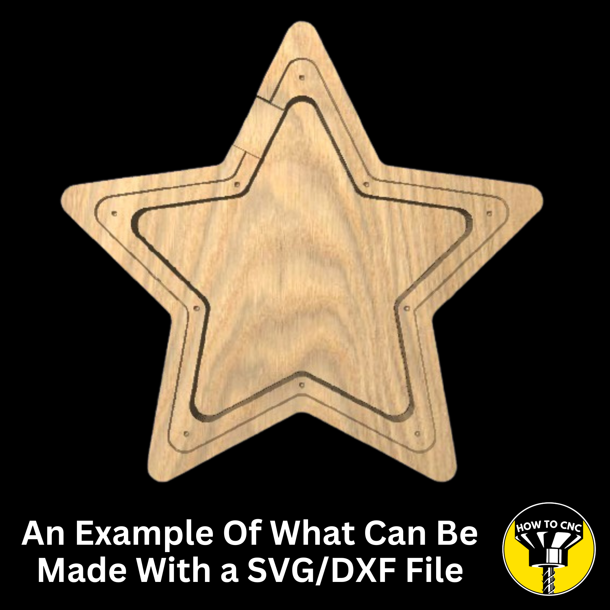 Star Money Box SVG File for CNC Router, Alphabet Money Box CNC SVG, Money Box Router File, (Digital Download)