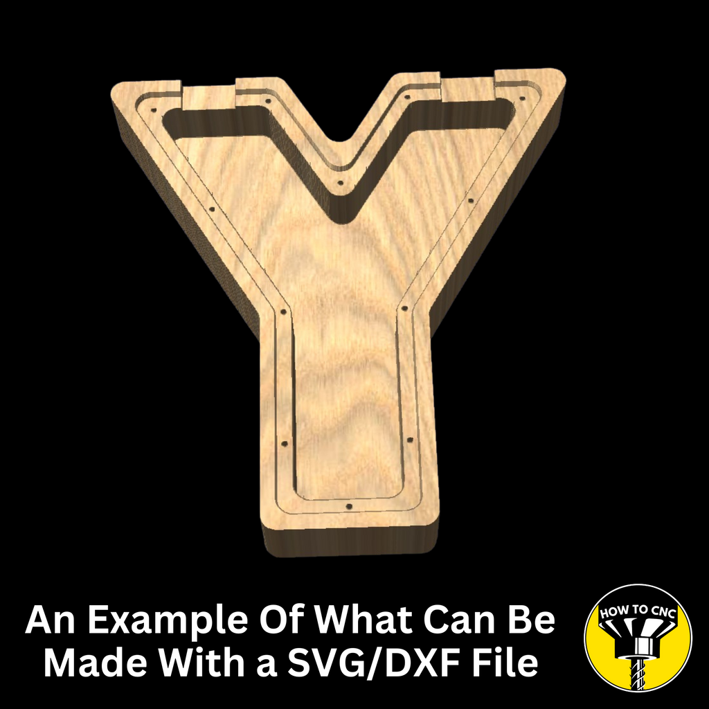 Letter Y Money Box SVG File for CNC Router, Alphabet Money Box CNC SVG, Money Box Router File, (Digital Download)