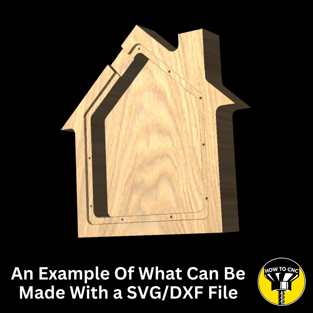 House Money Box SVG File for CNC Router, Alphabet Money Box CNC SVG, Money Box Router File, (Digital Download)