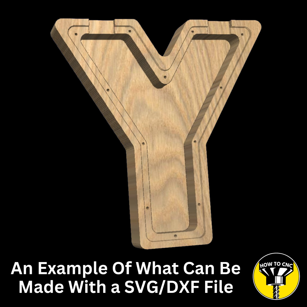Letter Y Money Box SVG File for CNC Router, Alphabet Money Box CNC SVG, Money Box Router File, (Digital Download)