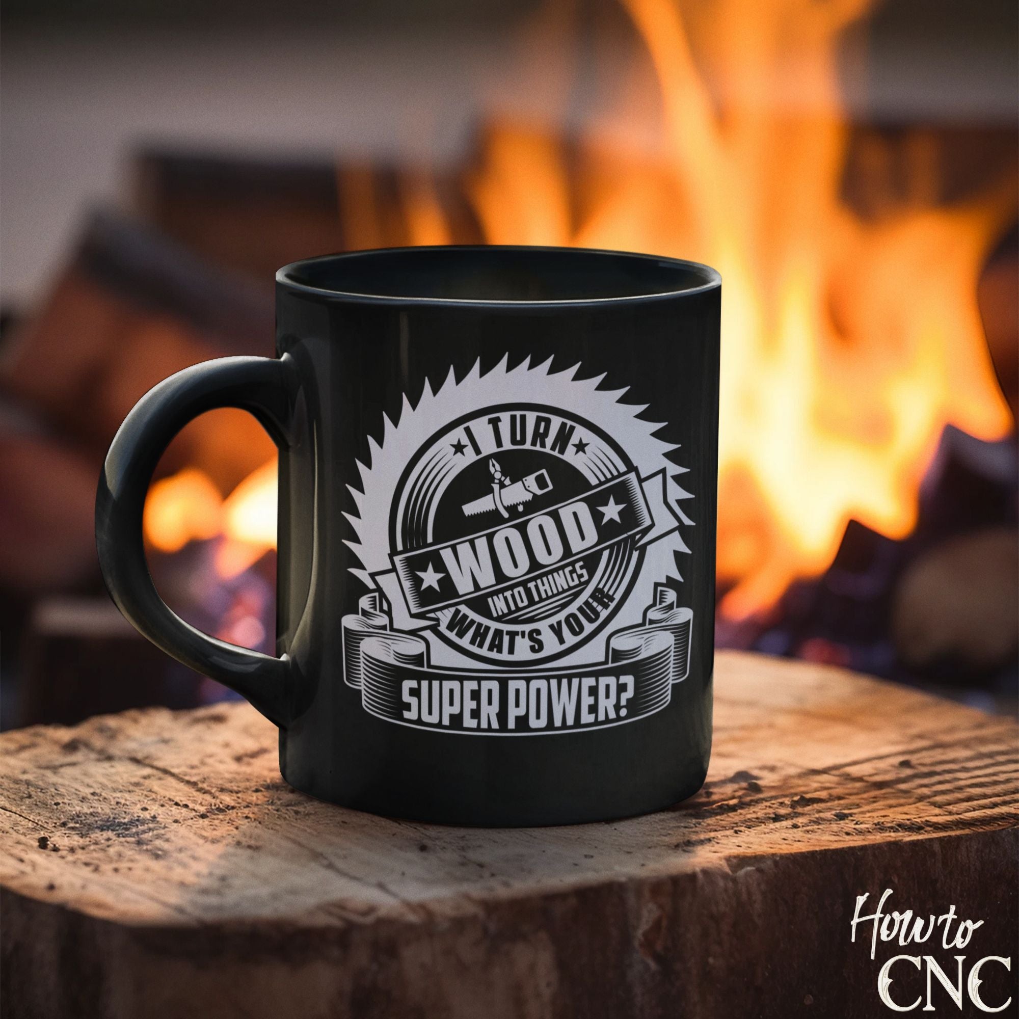 Funny Woodworking Mug - I Turn Wood Into Things What's Your Superpower - Free Shipping