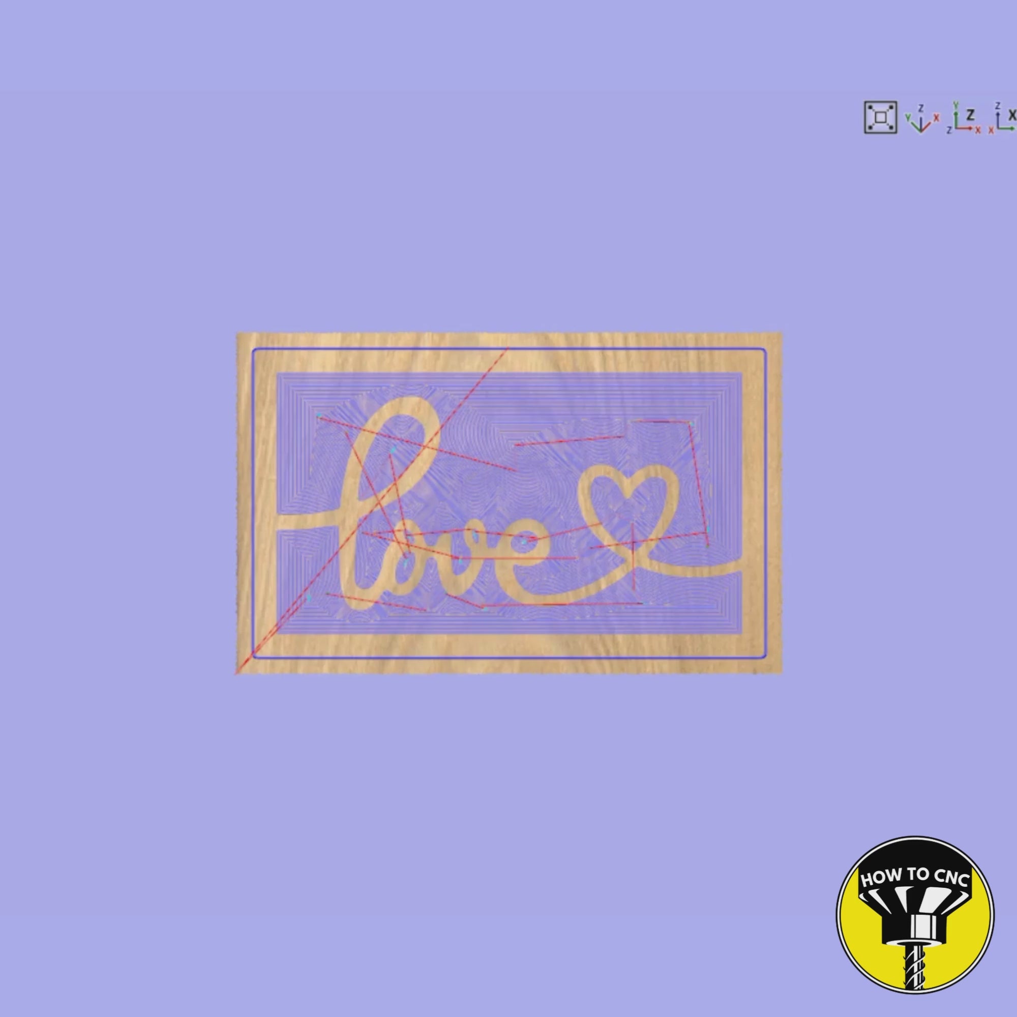 Love Wall Art SVG File, CNC Router Wall Love Sign (Digital Download)